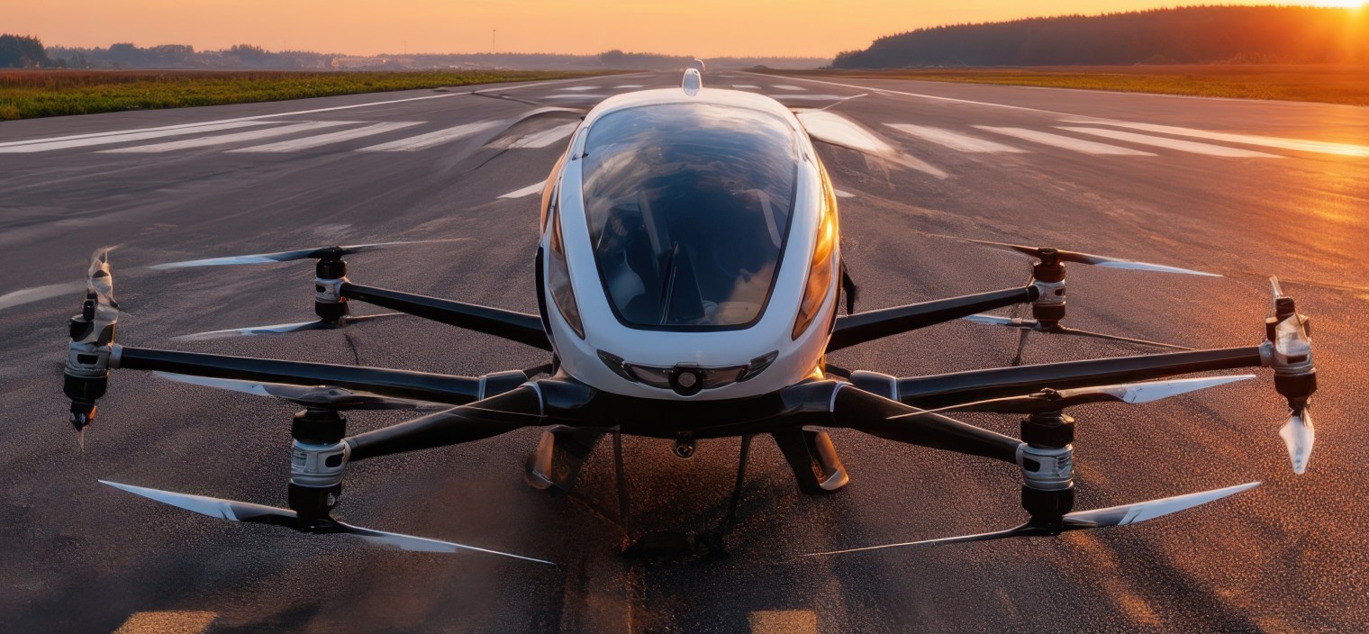 eVTOL on runway