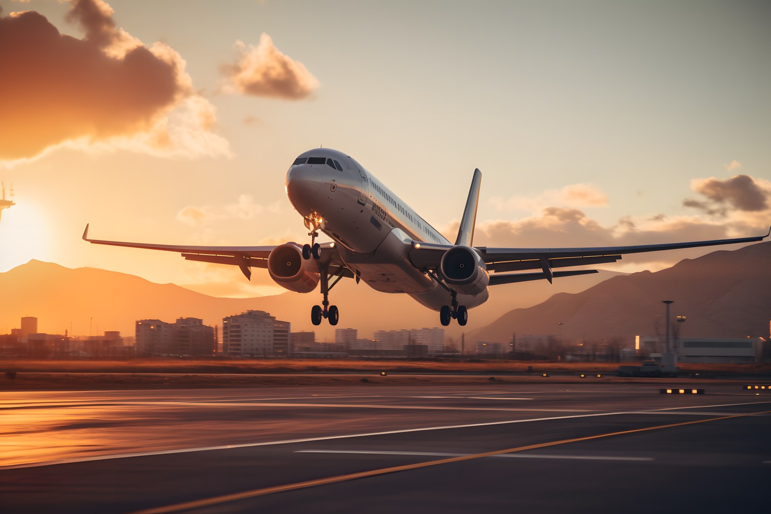 adobestock_627666217 Airliner taking off at sunset with mountains behind, illustrating fly-by-wire and safety-critical flight control software